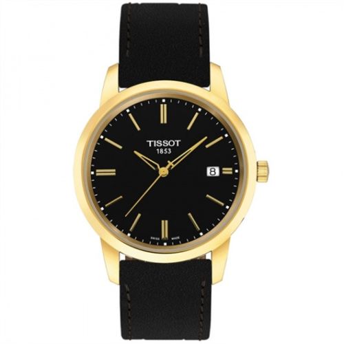 Tissot Dream Quartz 38 Yellow Gold PVD / Black / Strap